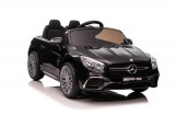 KicsiKocsiBolt Mercedes SL65 S LCD lakkozott fekete 12V Elektromos kisautó,távirányítóval,nyitható ajtókkal 4263