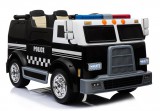 KicsiKocsiBolt Rendőrautó 2 személyes 12V Elektromos kisautó 2.4GHz szülői távirányítóval, nyitható ajtóval, EVA kerekekkel  3924