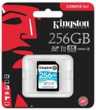 KINGSTON CANVAS GO SDXC 256GB CL10 UHS-I U3 V30 (90 MB/s olvasási sebesség)