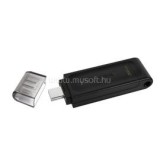 Kingston DT 70 Pendrive 32GB USB-C 3.2 Gen 1 (fekete) (DT70/32GB)