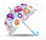 KORREKT WEB Kalóz Love gyerek átlátszó félautomata esernyő Ø70 cm