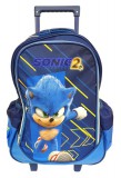 KORREKT WEB Sonic a sündisznó Speed gurulós iskolatáska, táska 46 cm