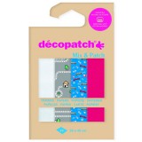 Kreatív decoupage papír Clairefontaine Décopatch 4 mintával ref. DP038C
