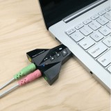 kütyübazár USB-s hangkártya, 7.1-es hangzással