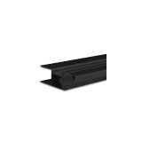 LEDIUM Hide Async felületre szerelhető alumínium LED profil, 16mm, 14mm, fekete, 2m
