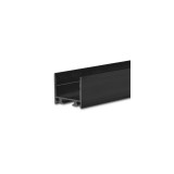 LEDIUM Hide Single felületre szerelhető alumínium LED profil, 16mm, fekete, 2m