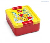 Lego Iconic piros osztható uzsonnás doboz sárga fedéllel