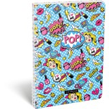 Lizzy Card Lollipop POP: Négyzetrácsos spirál füzet - A4