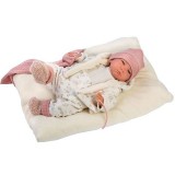 Llorens limitált kiadású élethű lány csecsemő baba nyuszis ruhában 42cm (18008) (L18008) - Llorens babák