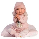 Llorens: Reborn limitált kiadású élethű újszülött baba rókás kötött ruhában 42cm-es (18013) (LLORENS18013) - Llorens babák