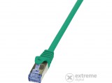 LOGILINK CQ3055S SFTP kábel, Cat6a, LSZH, réz, AWG26, dupla árnyékolású, 2 m, zöld