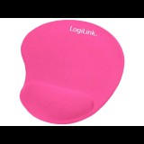 LogiLink ID0027P zselés csuklótámaszos rózsaszín egérpad (ID0027P) - Egérpad