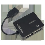 Logilink Smile USB 2.0 hub 4-port Black UA0139