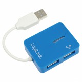 Logilink Smile USB 2.0 hub 4-port Blue UA0136