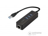Logilink USB 3.0 3-port hub Gigabit Ethernet adapterrel