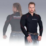 MADMAX Sport felszerelés MADMAX Compression Long Sleeve Top With Zip Hosszú ujjú felső Cipzárral (Piros)