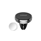 Mágneses szellőzőrácsra rögzíthető autós telefontartó YooUp C02 Air ezüst