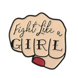 Maria King 'Lányként harcolj' kitűző
