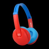 Maxell HP-BT350 KIDZ Bluetooth fejhallgató [Piros/kék]