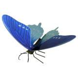 Metal Earth Kék fecskefarkú pillangó - lézervágott acél makettező szett