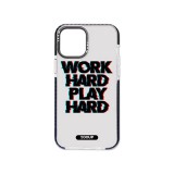 Mintás telefontok Work Hard iPhone 13 Pro Max YooUp fekete kerettel