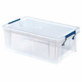 Műanyag tároló doboz, átlátszó, 10 liter, FELLOWES, ProStore&#8482; (IFW77304)