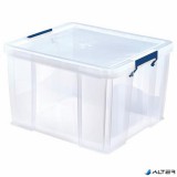 Műanyag tároló doboz, átlátszó, 48 liter, FELLOWES, &#039;ProStore™&#039;