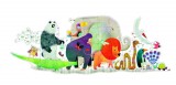 Nagyszerű állatkert 36 db-os óriás puzzle - Animal parade - Djeco