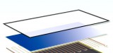 NAPCSAP Tartalék üveglap síkkollektorhoz, napkollektor alkatrész speciális hőkezelt mikroprizmás szolár üveg 99x198 cm