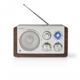Nedis asztali FM rádió barna-ezüst (RDFM5110BN) (RDFM5110BN) - Rádiók