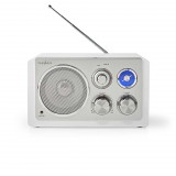 Nedis asztali FM rádió fehér-ezüst (RDFM5110WT) (RDFM5110WT) - Rádiók