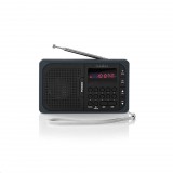 Nedis FM Rádió (USB-port és microSD-kártya nyílás) fekete-szürke (RDFM2100GY) (RDFM2100GY) - Rádiók