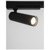Nova Luce MONVEL 3 fázisú sínre szerelhető lámpa, decorative mágneses sínrendszerhez, fekete, 3000K melegfehér, max. 30W, 2230 lm, 9062302