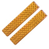 OEM Fényvisszaverő matrica 2db-os 2x10cm műgyantás narancssárga 722