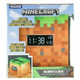 Paladone, Minecraft: Grass Block™, 4,33", LED világítás, USB, Vezetékes, Digitális ébresztőóra