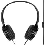 Panasonic RP-HF100ME-K fekete mikrofonos fejhallgató