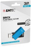 Pendrive, 32GB, USB 2.0, EMTEC C350 Brick, kék (UE32GB)