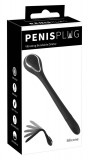 Penisplug Penis Plug Dilator - akkus húgycsővibrátor (0,6-1,1cm) - fekete