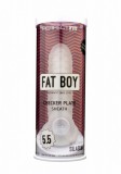 Perfect Fit Fat Boy Checker Box - péniszköpeny (15cm) - tejfehér