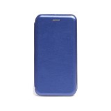 PHONEMAX Smart Diva fliptok iPhone 13 Mini oldalra nyíló tok ívelt sarkokkal kék