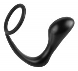 PipeDream analfantasy ass-gasm plug - análujj dildó péniszgyűrűvel (fekete)