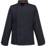 Portwest MeshAir Pro, fekete, hosszú ujjú szakács kabát