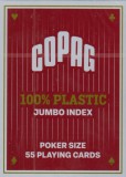 Prémium minőségű 100% plasztik póker kártya, COPAG piros
