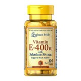 Puritan's Pride Puritans Pride Vitamin E-400 IU with Selenium 50mcg (100 lágy kapszula)