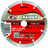 Raider Száraz Gyémántvágó tárcsa 115x22,2mm RD-DD01