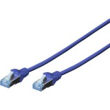 RJ45-ös patch kábel, hálózati LAN kábel CAT 5e SF/UTP (1x RJ45 dugó - 1x RJ45 dugó) 3 m Kék Digitus 972407 (DK-1531-030/B) - UTP