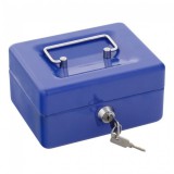 Rottner Traun1 pénzkazetta kulcsos zárral kék színben 85x150x130mm