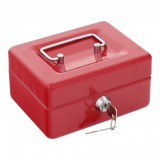 Rottner Traun1 pénzkazetta kulcsos zárral piros színben 85x150x130mm