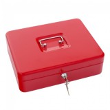 Rottner Traun4 pénzkazetta kulcsos zárral piros színben 90x300x245mm