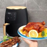 rpr Air Fryer, olaj nélküli fritőz, meleglevegős sütő digitális kijelzővel - 6 l